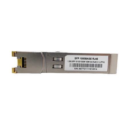 F. M SFP 1.25G 100M 1000BASE RJ45 10/100/1000M COPPER 0.1