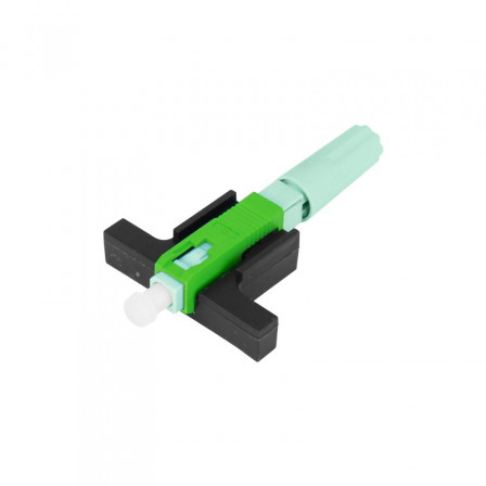 CONECTOR-FAST-DE-CAMPO-PARA-FIBRA-ÓPTICA-DROP-FLAT-SM-SC/APC-VERDE-ROSCA-1