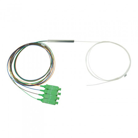 splitter-optico-steel-tube-1x4-conectorizado-sc-apc-fiberhom