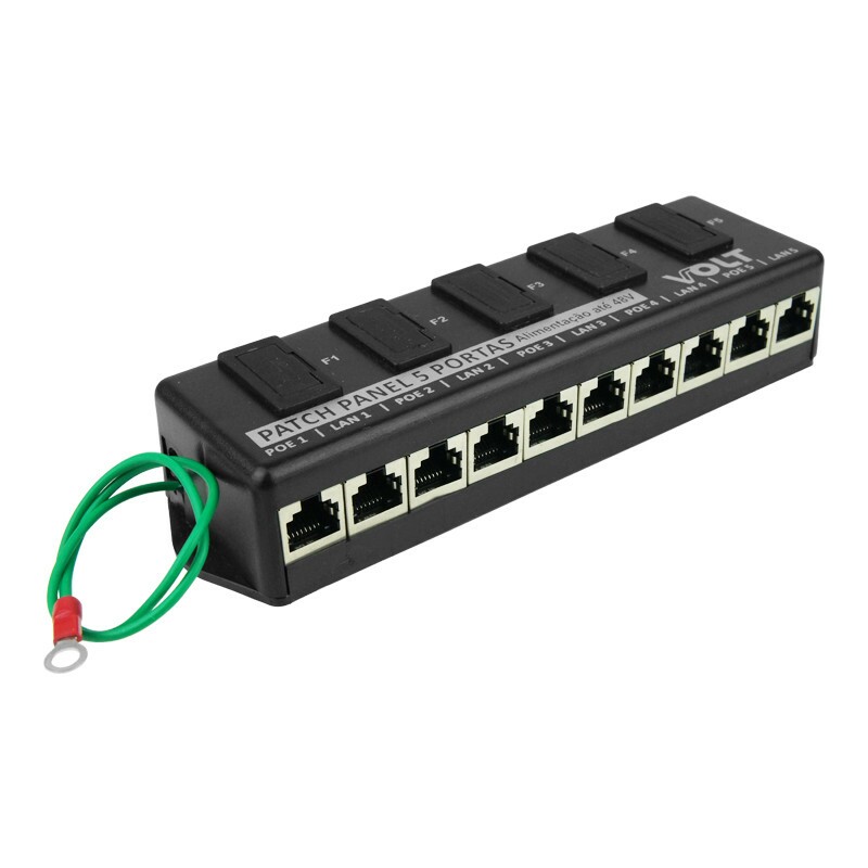 PATCH PANEL POE 5 PORTAS FAST 48V VOLT