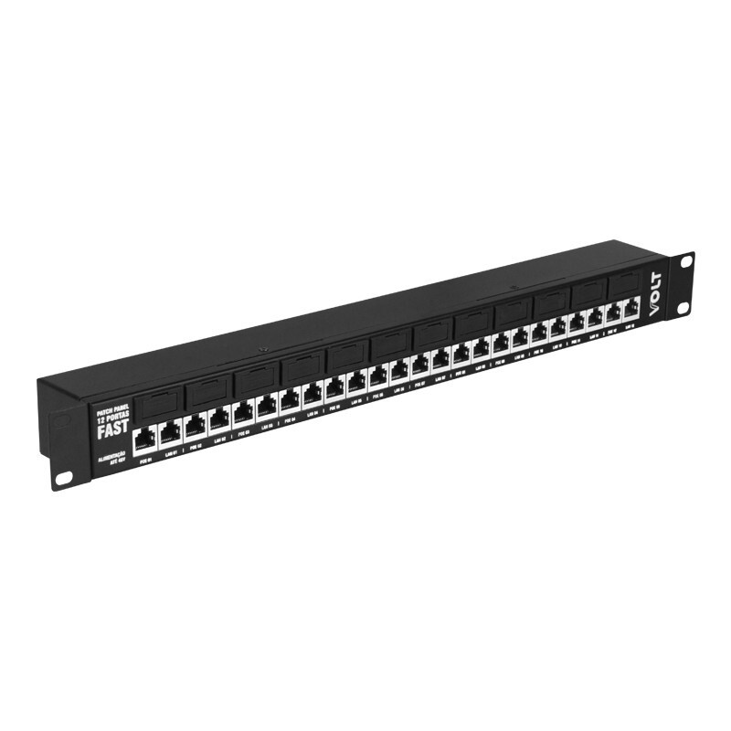 PATCH PANEL POE 12 PORTAS FAST 48V VOLT