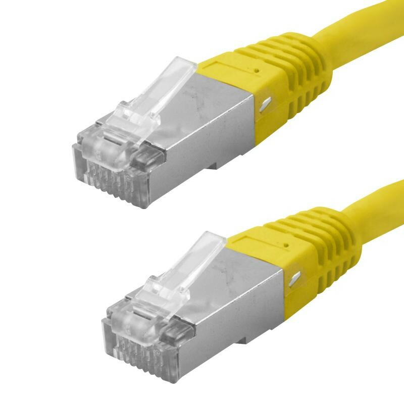 PATCH CORD CAT6 RJ45 BLINDADO FTP AMARELO 10 METROS CHIPSCE