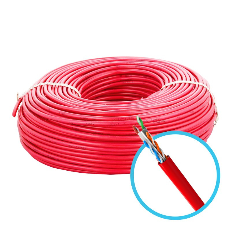 Cabo De Rede U Utp Cat6 Gigalan 4x23 Cm Verm Furukawa Cx 305mts