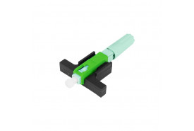 CONECTOR-FAST-DE-CAMPO-PARA-FIBRA-ÓPTICA-DROP-FLAT-SM-SC/APC-VERDE-ROSCA-1