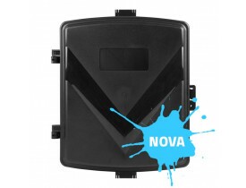 CAIXA HERMÉTICA PRETA QUADRADA PARA USO EXTERNO - VOLT 