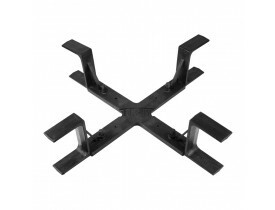 CRUZETA ESCOLTA PRETA EM ABS REGULÁVEL DE 550 MM A 600 MM P/RESERVA DE CABOS ÓPT