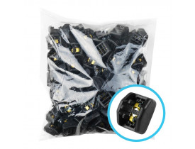 PACOTE COM 100 CABEÇA AUTO TRAVANTE P/ FITA PLASTICA 12MM - MULTITOC