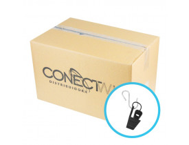 PACOTE COM 250 ESTICADOR TIPO CUNHA P/ CABO MINI DROP FLAT FTTH