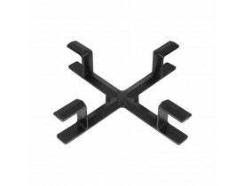 CRUZETA PRETA ABS  50X50CM PARA RESERVA DE CABOS ÓPTICOS