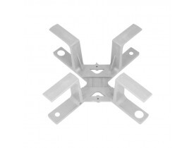 CRUZETA MINI CINZA ABS 30X30CM RESERVA DE CABOS ÓPTICOS