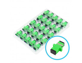 ADAPTADOR ÓPTICO SIMPLEX MONOMODO SM SC - APC VERDE BA
