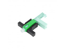 FAST CONECTOR ÓPTICO DE CAMPO SC/APC VERDE ONE CLICK REUTILIZÁVEL P/ DROP 