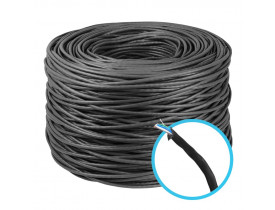 CABO DE REDE NEXT CAT5 4P U/UTP CMX COBRE CX-305M PRETO