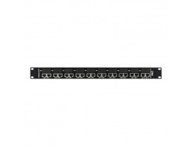 PATCH PANEL POE 10 PORTAS FAST ETHERNET ATÉ 48V - VOLT 