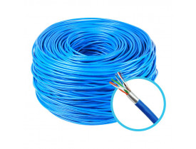 CABO DE REDE BLINDADO CFTV HD 4 PARES 24AWG AZUL - 305 METROS