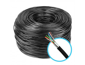 CABO DE REDE BLINDADO CFTV HD 4 PARES 24AWG PRETO - 305 METROS