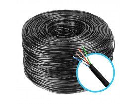 CABO DE REDE CFTV 4 PARES PRETO 24AWG CX-305M CHIP