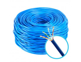 CABO DE REDE UTP LAN EXPERT 4 PARES CAT5-E AZUL TURBO LINK 100% COBRE CX 305 METROS