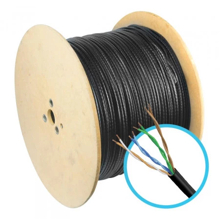 CABO-DE-REDE-4-PARES-CAT5-E-PRETO-INT/EXT-MEGATRON-BOBINA-1KM-0