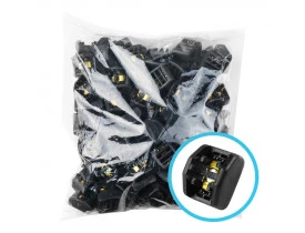 PACOTE COM 100 CABEÇA AUTO TRAVANTE P/ FITA PLASTICA 12MM - MULTITOC