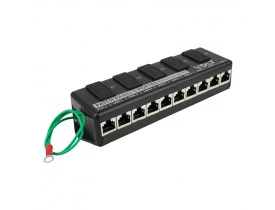 PATCH PANEL POE 5 PORTAS FAST ETHERNET ATÉ 48V - VOLT 