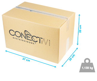 Caixa de transporte ConectWi - 37x30x20cm - 1,158kg